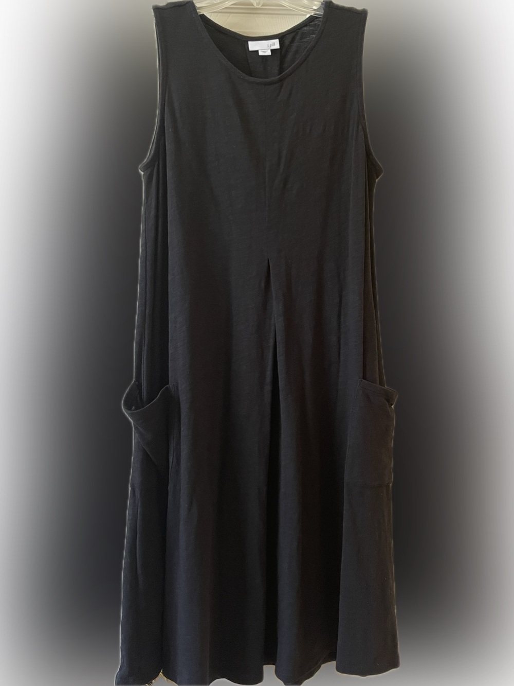 J. Jill Black Sleeveless A-Line Dress with Side Pockets Size XS